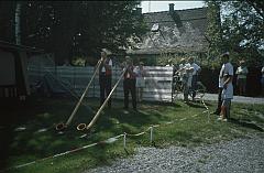 Alphorn nach dem Gottesdienst