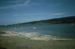 Niedrigwasser im Strandbad