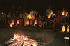 Singen am Lagerfeuer