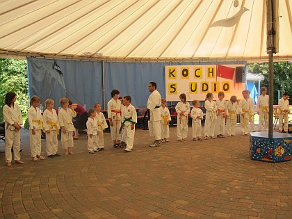 Karate Kids bei der Campingkirche