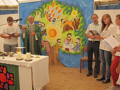 Gottesdienst mit der Seelsorgeeinheit