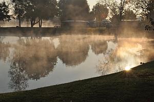 Herbstliche Morgenstimmung im FCO