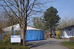 Aufbau Kirchenzelt