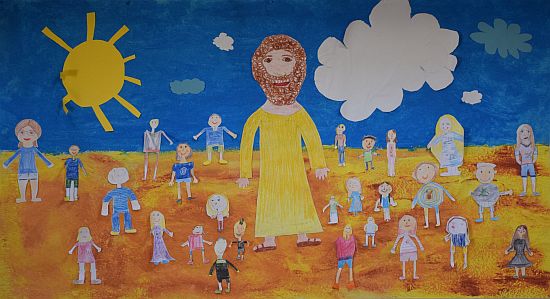 Jesus segnet die Kinder - Altarbild 2018 
