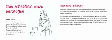 Karte - Sein Scherflein dazu beitragen