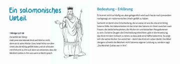 Karte - Ein salomonisches Urteil